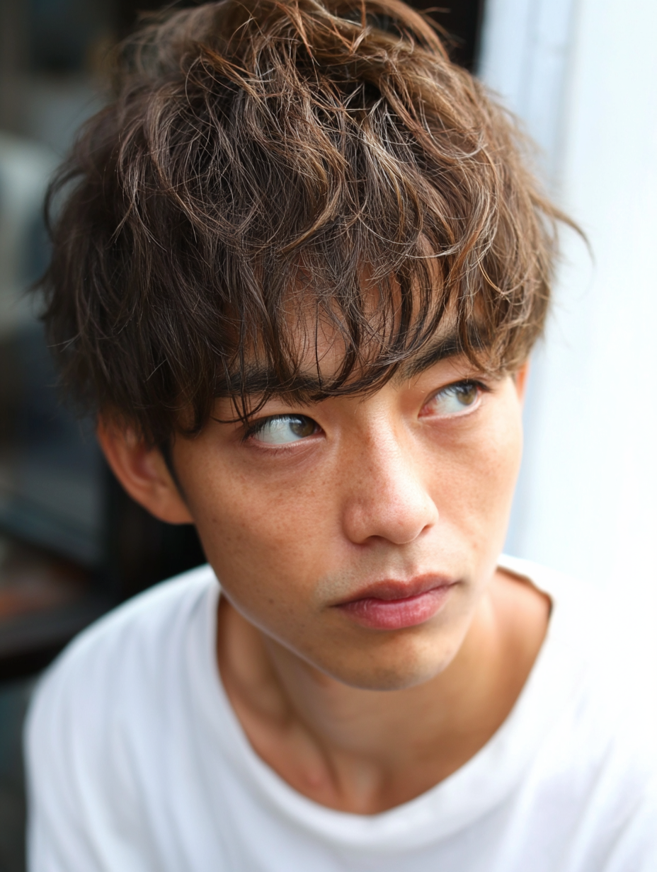 メンズカラー 岐阜 ウォームブラウン