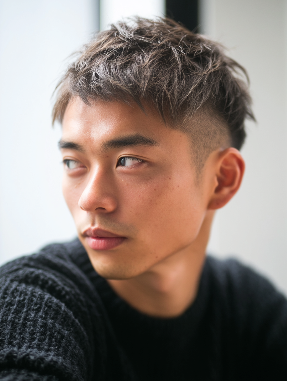 メンズカラー 岐阜 アッシュグレー