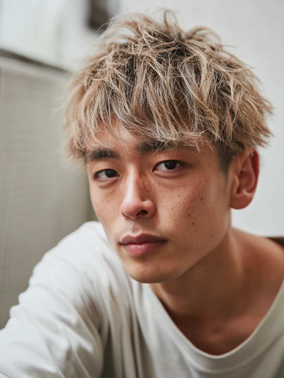 メンズカラー 岐阜 ライトブロンド