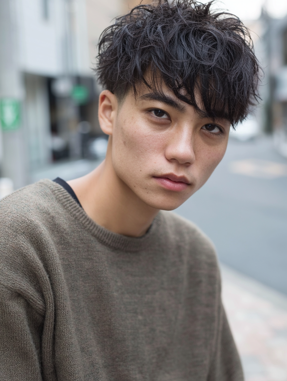 メンズカット 岐阜 刈り上げマッシュ